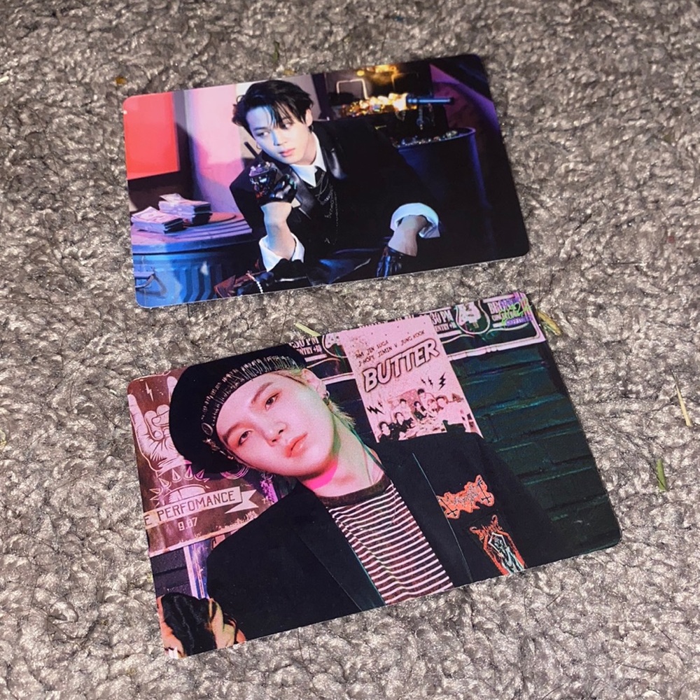 BTS jimin & yoongi photocards